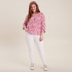 Pantalon léger taille standard 7/8ème blanc femme