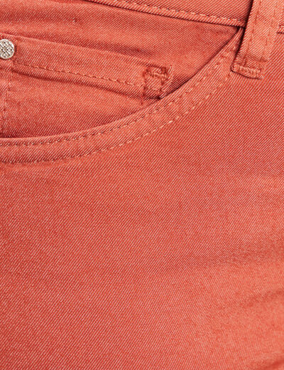 Pantalon léger taille standard 7/8ème vieux rose femme