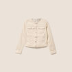 Veste cintr&eacute;e r&eacute;versible manches longues blanc femme