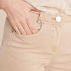 Jean droit 7/8ème denim beige femme