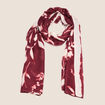 Foulard bordeaux femme
