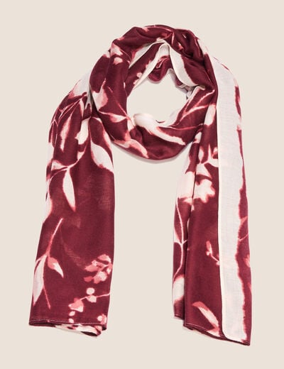 Foulard bordeaux femme