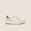 Baskets aspect daim beige femme