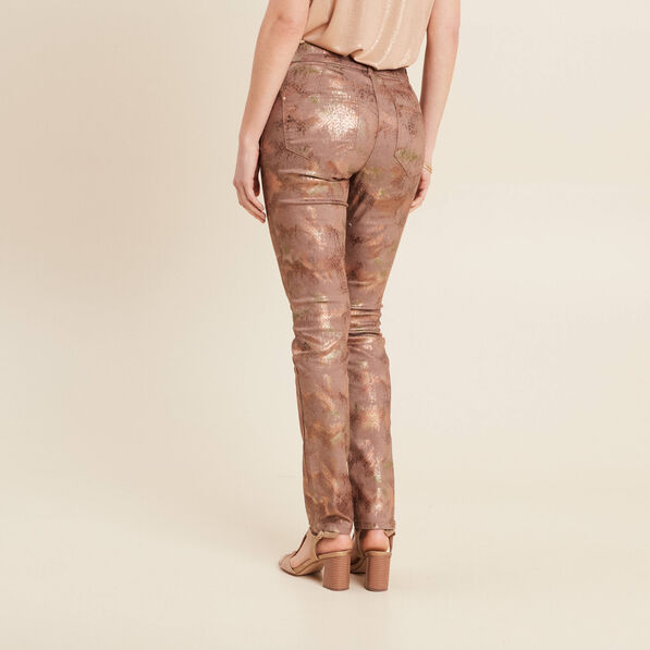 pantalon ajuste marron femme Pantalon ajusté marron femme