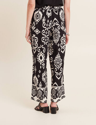 Pantalon flou noir femme