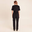 Combinaison en velours noir femme