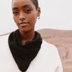 &Eacute;charpe en cachemire noir femme