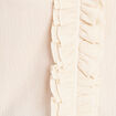 Blouse col v manches longues sable femme