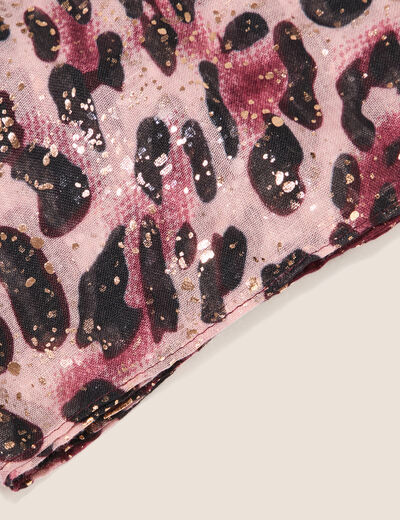 Foulard fin avec brillance bordeaux femme