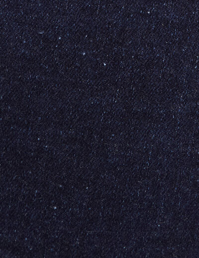 Jean ajusté boutons denim brut femme