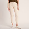 Pantalon ajusté ivoire femme