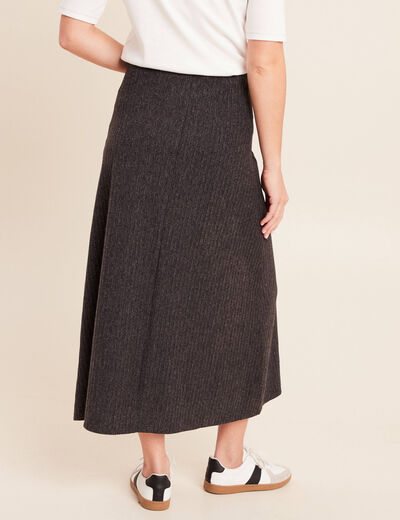 Jupe taille standard gris fonc&eacute; femme