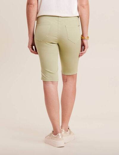 Bermuda magique le Léger vert olive femme