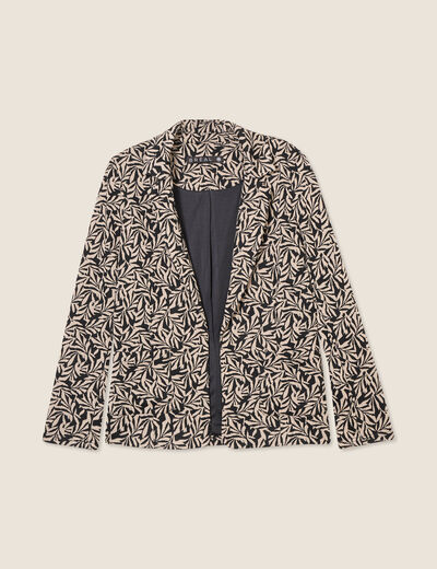 Veste esprit tailleur noir femme