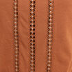 T-shirt manches courtes marron femme