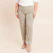 Pantalon coupe mom 7/8&egrave;me vert clair femme