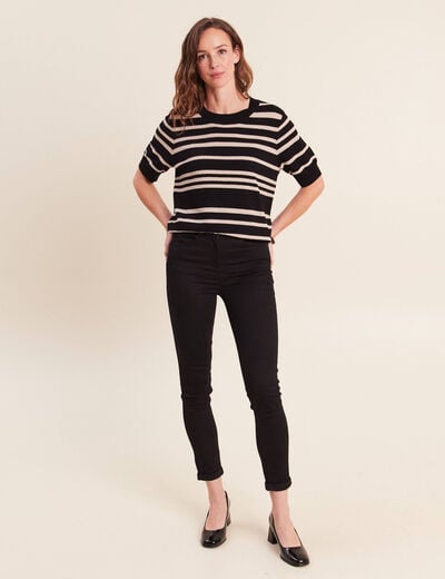 Pull noir femme