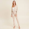 Gilet manches longues couleur or femme