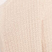 Gilet col rond couleur or femme