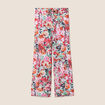 Pantalon large taille standard multicolore femme