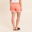 Short droit taille &eacute;lastiqu&eacute;e orange fluo femme