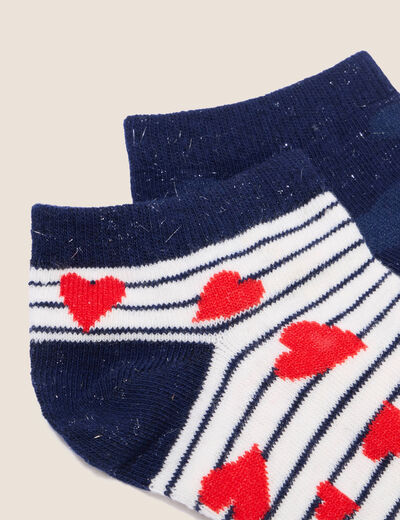 Lot de chaussettes bleu marine femme