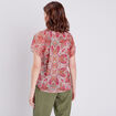 T-shirt manches courtes multicolore femme