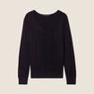 Pull manches longues noir femme