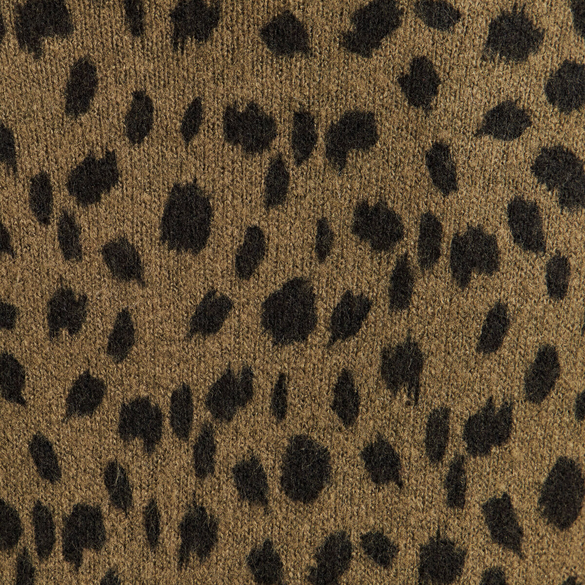 Pull droit col rond manches longues vert femme