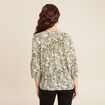 Blouse manches 3/4 ecru femme