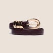 Ceinture fine prune femme