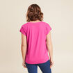 T-shirt manches courtes violet femme