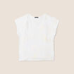 T-shirt manches courtes blanc femme
