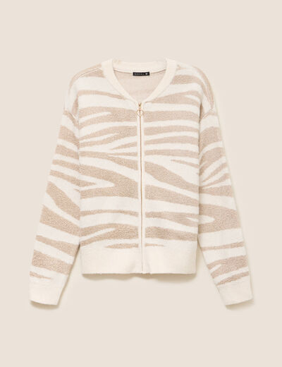 Veste bomber blanc femme
