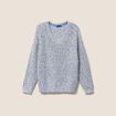 Pull col v bleu roi femme