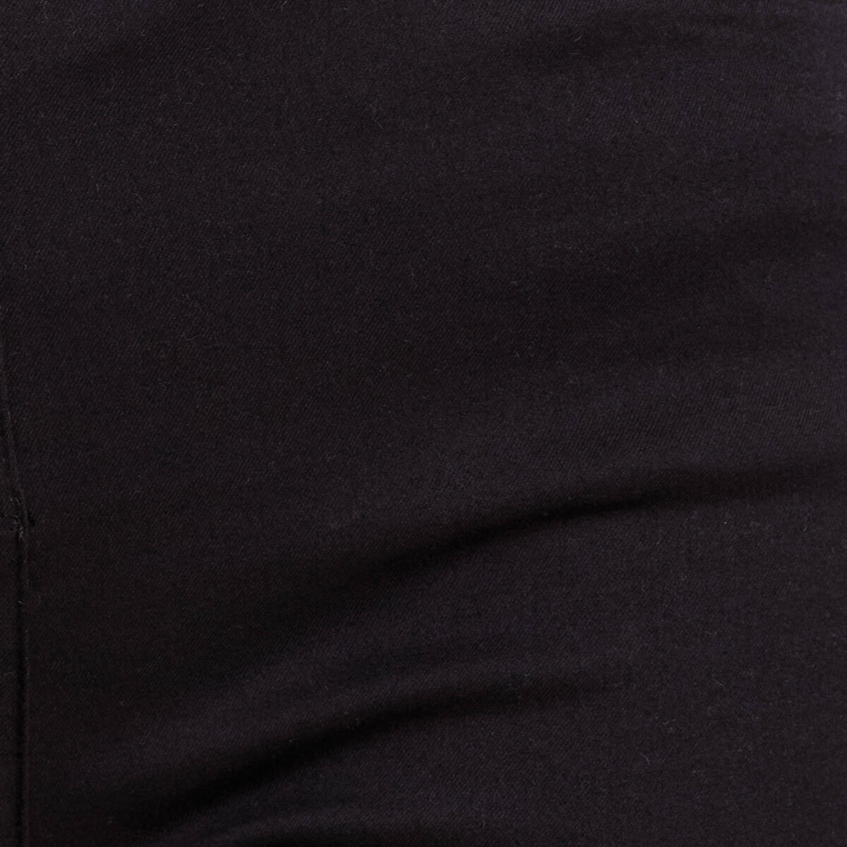 Pantalon léger taille haute long noir femme