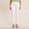 Pantalon léger taille standard long blanc femme