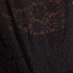 T-shirt cintr&eacute; col montant dentelle noir femme