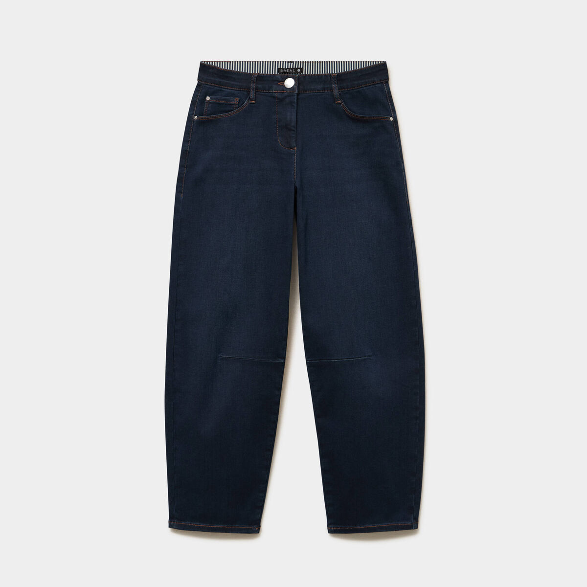 Pantalon magique coupe barrel l'Unique denim blue black femme