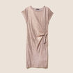 Robe ajust&eacute;e courte rose femme