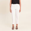 Pantalon mom blanc femme