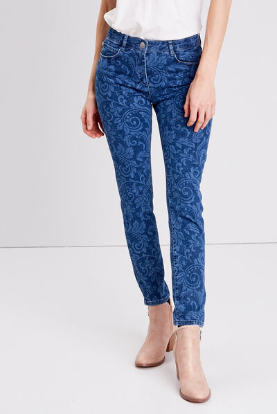 Jean ajusté denim stone femme
