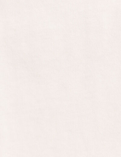 T-shirt ample col rond brod&eacute; ecru femme