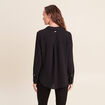 Chemise manches longues noir femme