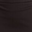 Jupe ajust&eacute;e en maille longueur genou noir femme