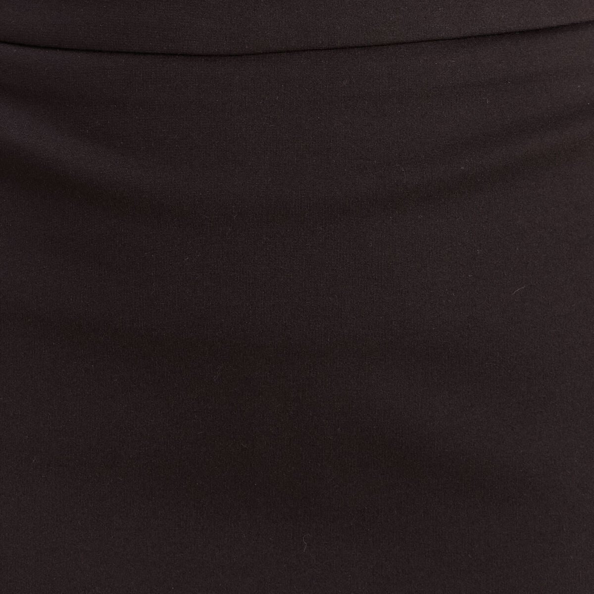Jupe ajust&eacute;e en maille longueur genou noir femme
