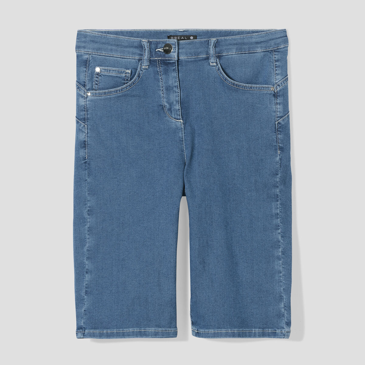 Bermuda magique le Léger denim bleach femme