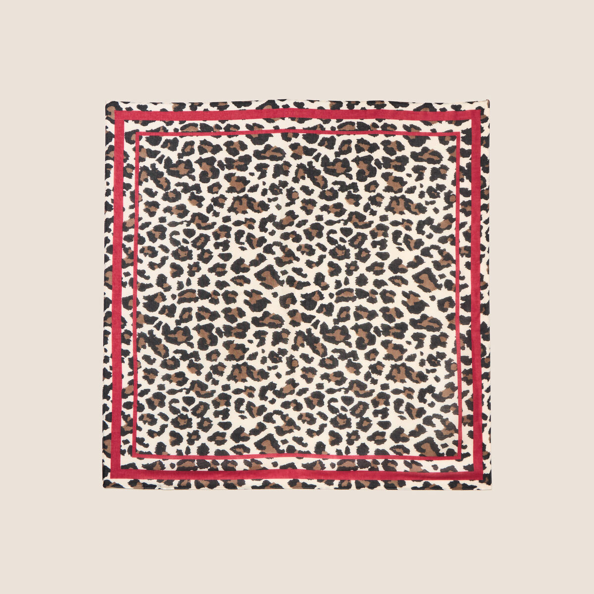 Foulard satin&eacute; multicolore femme