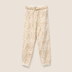 Pantalon coupe mom 7/8&egrave;me beige femme