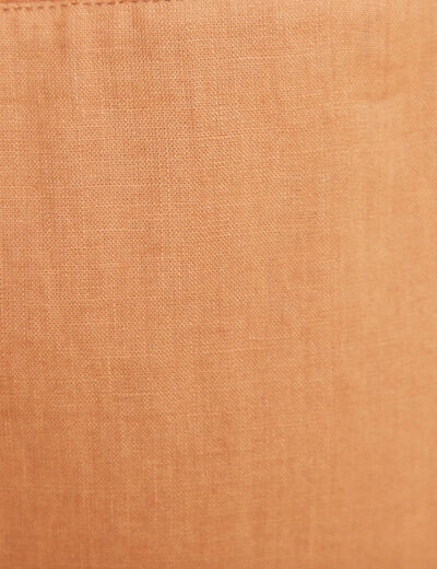 Jupe longue trapèze beige femme